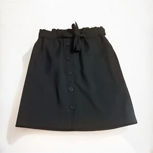 Reitmans Black Button-Front Skirt